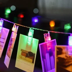 Elegant Wedding Reception Party LED Photo String Lights 4M with 40 Photo Clips 40 LED for Dorm Bedroom Wall Decor Wedding Decorations Battery Powered or USB Fairy Twinkle Lights Hanging Photos Cards