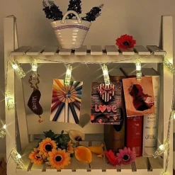 Elegant Wedding Reception Party LED Photo String Lights 4M with 40 Photo Clips 40 LED for Dorm Bedroom Wall Decor Wedding Decorations Battery Powered or USB Fairy Twinkle Lights Hanging Photos Cards