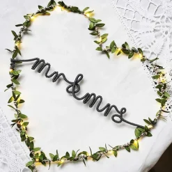 Elegant Wedding Reception Party 5M 50LEDs Green Leaves Garland LED String Lights 2pcs 1pc Battery Operated Fairy Lights for Wedding Christmas Banquet Garden Holiday Indoor Decoration