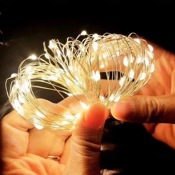 Elegant Wedding Reception Party LED String Lights USB/Battery Powered Copper Wire Fairy Lights Garland for Party Wedding Christmas Lights Decor