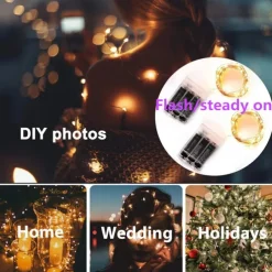 Elegant Wedding Reception Party LED String Lights USB/Battery Powered Copper Wire Fairy Lights Garland for Party Wedding Christmas Lights Decor
