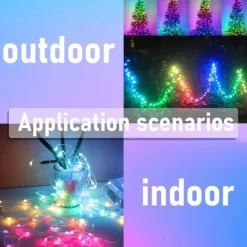 Elegant Wedding Reception Party 5m 10m Fairy LED Lights USB Dream Color Smart String Light Remote APP Controller for Room Wedding Christmas Tree Decoration