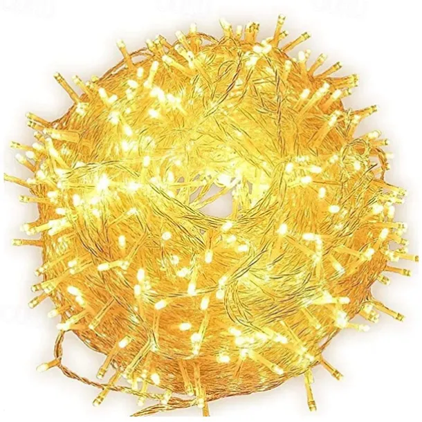 Elegant Wedding Reception Party 200LED 20M String Light Wedding Party Decoration Lights Garland Outdoor Waterproof New Year's 9 Colors LED Lamp