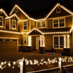 Elegant Wedding Reception Party 200LED 20M String Light Wedding Party Decoration Lights Garland Outdoor Waterproof New Year's 9 Colors LED Lamp