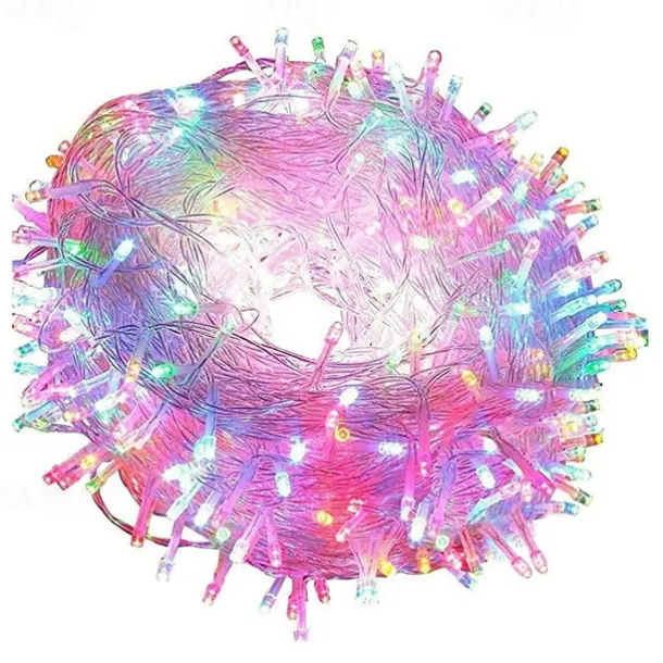 Elegant Wedding Reception Party 200LED 20M String Light Wedding Party Decoration Lights Garland Outdoor Waterproof New Year's 9 Colors LED Lamp