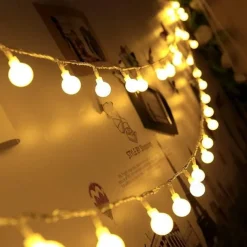 Elegant Wedding Reception Party 3M LED String Lights 20 LED Mini Balls Wedding Fairy Light Holiday Party Outdoor Courtyard Decoration Lamp USB Powered