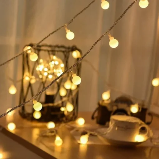Elegant Wedding Reception Party 3M LED String Lights 20 LED Mini Balls Wedding Fairy Light Holiday Party Outdoor Courtyard Decoration Lamp USB Powered