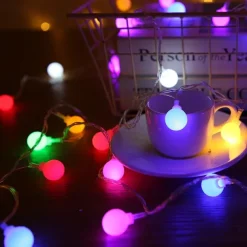 Elegant Wedding Reception Party 3M LED String Lights 20 LED Mini Balls Wedding Fairy Light Holiday Party Outdoor Courtyard Decoration Lamp USB Powered