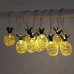 Elegant Wedding Reception Party 3M 20LEDs Pineapple LED String Lights Creative USB Plug-in Fairy Lights Christmas Wedding Garden Party Family Party Room Valentine's Day Decoration Pendant