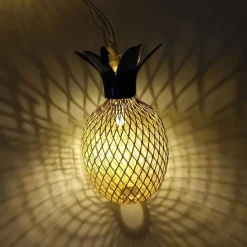 Elegant Wedding Reception Party 3M 20LEDs Pineapple LED String Lights Creative USB Plug-in Fairy Lights Christmas Wedding Garden Party Family Party Room Valentine's Day Decoration Pendant