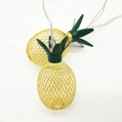 Elegant Wedding Reception Party 3M 20LEDs Pineapple LED String Lights Creative USB Plug-in Fairy Lights Christmas Wedding Garden Party Family Party Room Valentine's Day Decoration Pendant