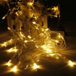Elegant Wedding Reception Party LED String Lights LED Fairy Lights Christmas Wedding Bedroom Decoration Warm White Multi Color 1.5m 3m 10m AA Batteries Powered