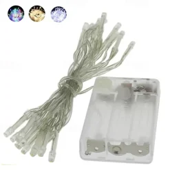Elegant Wedding Reception Party LED String Lights LED Fairy Lights Christmas Wedding Bedroom Decoration Warm White Multi Color 1.5m 3m 10m AA Batteries Powered