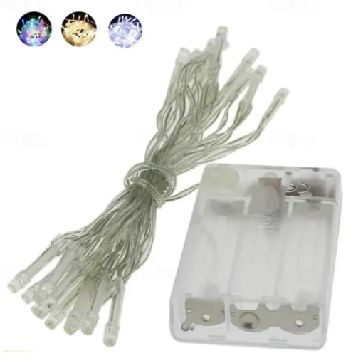 Elegant Wedding Reception Party LED String Lights LED Fairy Lights Christmas Wedding Bedroom Decoration Warm White Multi Color 1.5m 3m 10m AA Batteries Powered