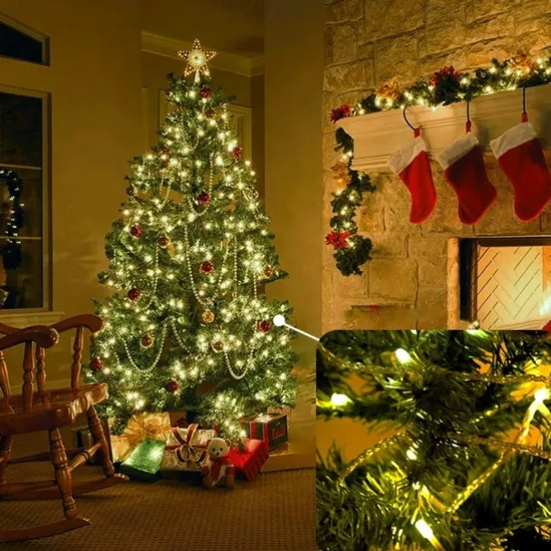 Elegant Wedding Reception Party LED String Lights LED Fairy Lights Christmas Wedding Bedroom Decoration Warm White Multi Color 1.5m 3m 10m AA Batteries Powered