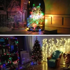 Elegant Wedding Reception Party LED String Lights LED Fairy Lights Christmas Wedding Bedroom Decoration Warm White Multi Color 1.5m 3m 10m AA Batteries Powered