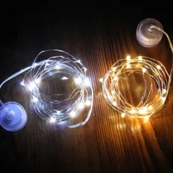Elegant Wedding Reception Party 10pcs Waterproof LED Candles String Lights 1m 2m Copper Wire String Garland Submersible Vase Bottle Fairy Lamp for Christmas Wedding