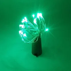 Elegant Wedding Reception Party 10pcs 15-LED 0.75M Copper Wire Bottle Stopper String Lights for Glass Craft Bottle Fairy Valentines Wedding Decoration Party