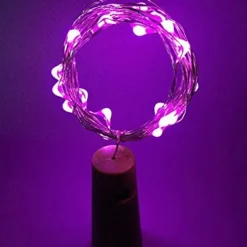 Elegant Wedding Reception Party 10pcs 15-LED 0.75M Copper Wire Bottle Stopper String Lights for Glass Craft Bottle Fairy Valentines Wedding Decoration Party