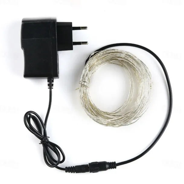 Elegant Wedding Reception Party Holiday Lights DC 5M Fairy Lights 12V 1A Adapter ChristmasNew YearWedding Decoration Lights Led Strings