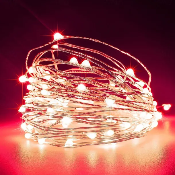 Elegant Wedding Reception Party Holiday Lights DC 5M Fairy Lights 12V 1A Adapter ChristmasNew YearWedding Decoration Lights Led Strings