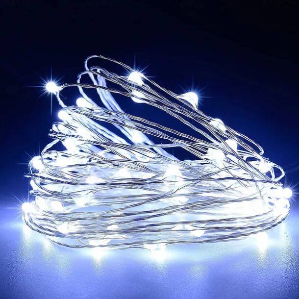 Elegant Wedding Reception Party Holiday Lights DC 5M Fairy Lights 12V 1A Adapter ChristmasNew YearWedding Decoration Lights Led Strings