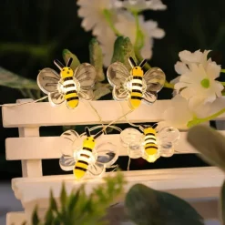 Elegant Wedding Reception Party Honey Bee Fairy String Lights Battery Operated Bee String Light Decorative Lights for Wedding Summer Party Indoor Outdoor Decoration