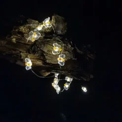 Elegant Wedding Reception Party Honey Bee Fairy String Lights Battery Operated Bee String Light Decorative Lights for Wedding Summer Party Indoor Outdoor Decoration