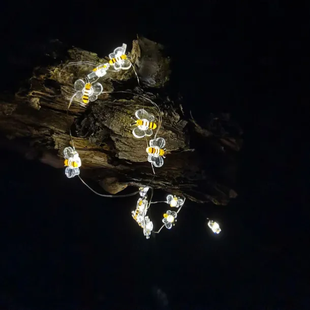 Elegant Wedding Reception Party Honey Bee Fairy String Lights Battery Operated Bee String Light Decorative Lights for Wedding Summer Party Indoor Outdoor Decoration