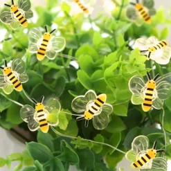 Elegant Wedding Reception Party Honey Bee Fairy String Lights Battery Operated Bee String Light Decorative Lights for Wedding Summer Party Indoor Outdoor Decoration