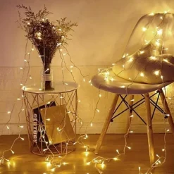 Elegant Wedding Reception Party 30m300LEDs Fairy String Lights Lamp for Xmas Tree Holiday Wedding Party Decoration Linkable White Blue Multicolor Warm White 220-240V 1pc