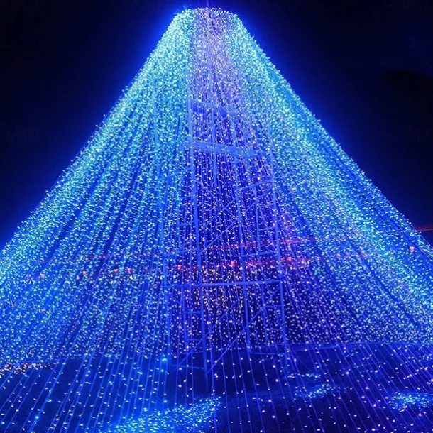 Elegant Wedding Reception Party 30m300LEDs Fairy String Lights Lamp for Xmas Tree Holiday Wedding Party Decoration Linkable White Blue Multicolor Warm White 220-240V 1pc