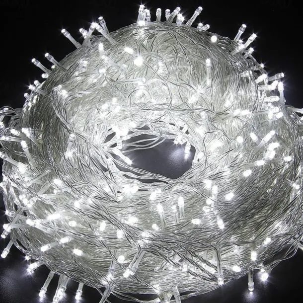 Elegant Wedding Reception Party 30m300LEDs Fairy String Lights Lamp for Xmas Tree Holiday Wedding Party Decoration Linkable White Blue Multicolor Warm White 220-240V 1pc