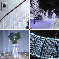 Elegant Wedding Reception Party 30m300LEDs Fairy String Lights Lamp for Xmas Tree Holiday Wedding Party Decoration Linkable White Blue Multicolor Warm White 220-240V 1pc