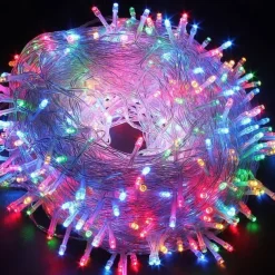Elegant Wedding Reception Party 30m300LEDs Fairy String Lights Lamp for Xmas Tree Holiday Wedding Party Decoration Linkable White Blue Multicolor Warm White 220-240V 1pc