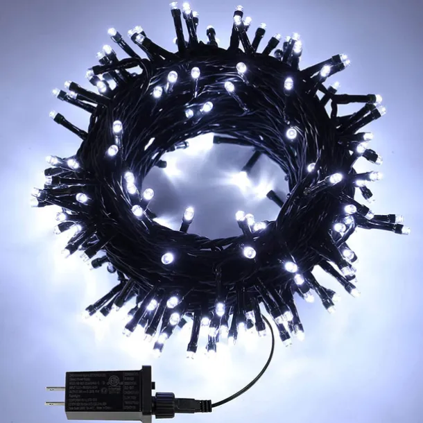 Elegant Wedding Reception Party LED Christmas Lights Indoor Outdoor Twinkle Fairy String Lights 8 Modes Waterproof Plug in for Xmas Wedding Party Decoration