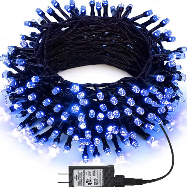 Elegant Wedding Reception Party LED Christmas Lights Indoor Outdoor Twinkle Fairy String Lights 8 Modes Waterproof Plug in for Xmas Wedding Party Decoration