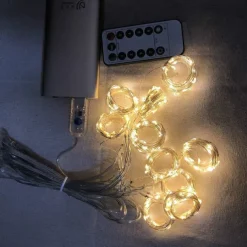 Elegant Wedding Reception Party 3Mx3M 3Mx2M USB LED Curtain String Lights Remote Control Fairy Lights New Year Christmas Valentine's Day Outdoor Wedding Home Decoration