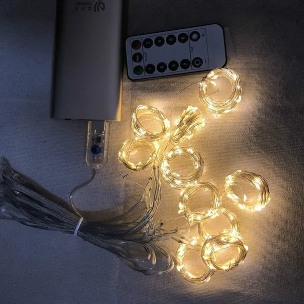 Elegant Wedding Reception Party 3Mx3M 3Mx2M USB LED Curtain String Lights Remote Control Fairy Lights New Year Christmas Valentine's Day Outdoor Wedding Home Decoration