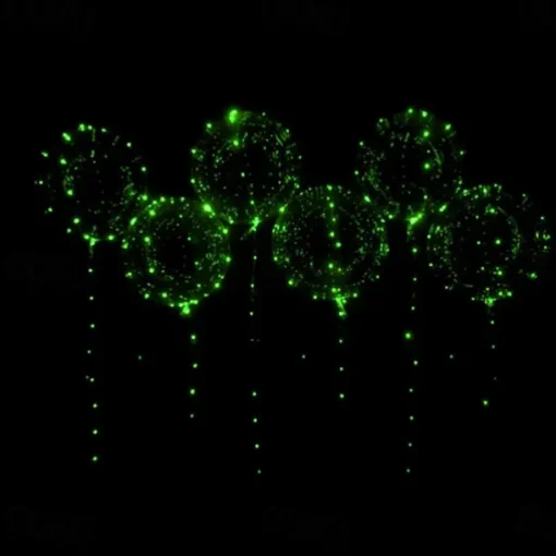 Elegant Wedding Reception Party LED Balloon Luminous Party Wedding Supplies Decoration Transparent Bubble Decoration Birthday Party Wedding LED Balloons String Lights Christmas Gift