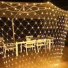 Elegant Wedding Reception Party LED Net Lights 192 LEDs 3Mx2M Outdoor Waterproof String Lights for Christmas Wedding Decoration Fairy String Light Outdoor Décor Lamp Home Décor Interior Decorating