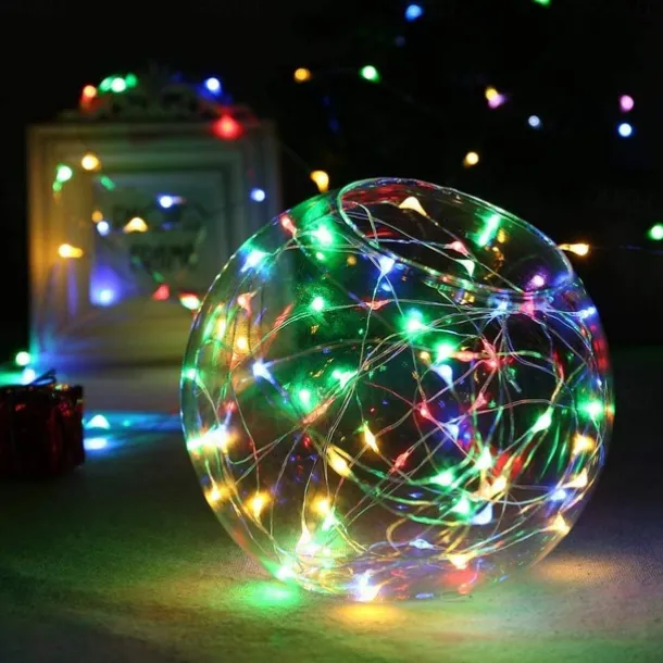 Elegant Wedding Reception Party 24pcs 1M 10Leds LED String Fairy Lights Garland Decorative Light Outdoor String Lights Copper Wire CR2032 Battery Operated Christmas Wedding Party Decoration