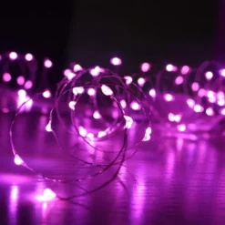 Elegant Wedding Reception Party 24pcs 1M 10Leds LED String Fairy Lights Garland Decorative Light Outdoor String Lights Copper Wire CR2032 Battery Operated Christmas Wedding Party Decoration