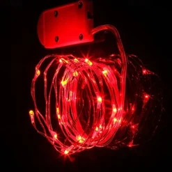 Elegant Wedding Reception Party 24pcs 1M 10Leds LED String Fairy Lights Garland Decorative Light Outdoor String Lights Copper Wire CR2032 Battery Operated Christmas Wedding Party Decoration