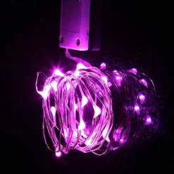 Elegant Wedding Reception Party 24pcs 1M 10Leds LED String Fairy Lights Garland Decorative Light Outdoor String Lights Copper Wire CR2032 Battery Operated Christmas Wedding Party Decoration