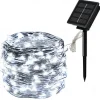 Elegant Wedding Reception Party 1/2Packs Outdoor Solar Fairy String Light 22M 200LEDs 8 Modes Garden Twinkle Lights Waterproof for Wedding Party Patio Decoration Christmas