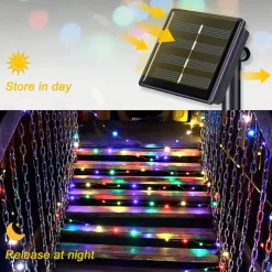 Elegant Wedding Reception Party Outdoor Solar LED String Lights Wedding Decoration 10M 33ft 100 LED 8 Lighting Modes Waterproof Fairy Lights Garden Christmas Wedding Birthday Party Holiday Decoration