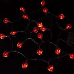 Elegant Wedding Reception Party Heart Love Lights 10/20/40leds Heart Shaped String Lights for Party Wedding Birthday Home Battery Operated