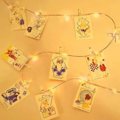 Elegant Wedding Reception Party Photo Clip LED String Lights 5M with 40 Clips for Dorm Party Garland Fairy Lights Christmas Decoration Party Wedding Bedroom Wall Bar Cabinet USB Powered