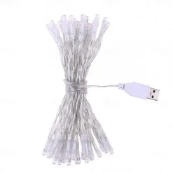 Elegant Wedding Reception Party LED String Lights USB Powered Warm White Multi Color Christmas Wedding Decoration 3m 6m 10m
